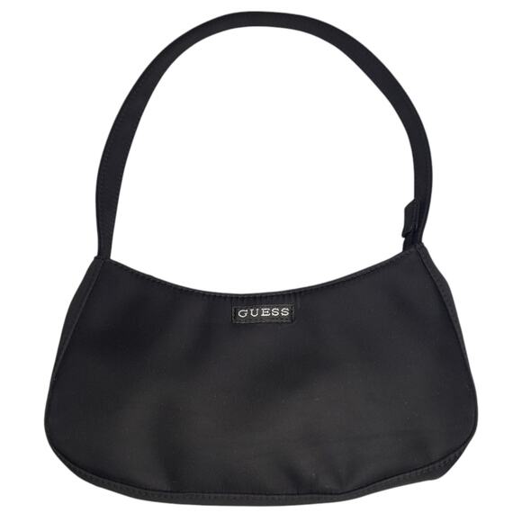 Guess Handbags - Vintage Y2K Guess Crescent Moon Small Black Shoulder Bag